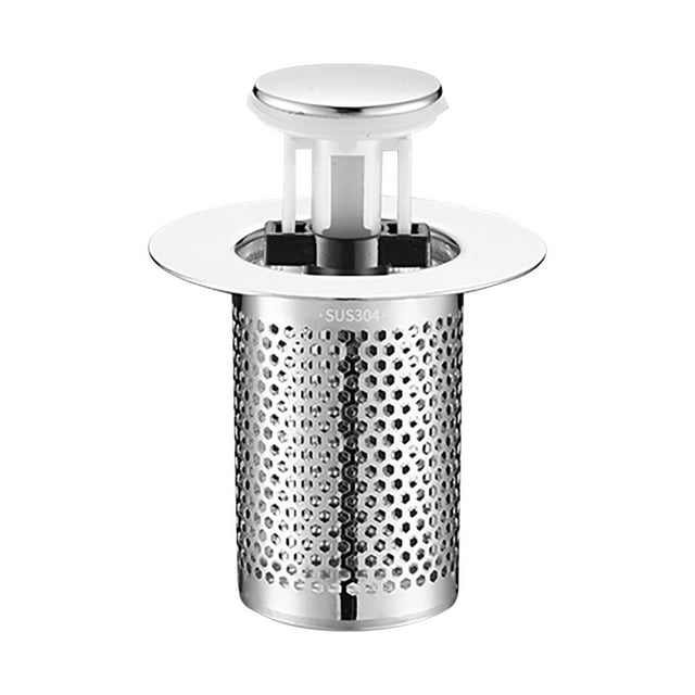 Brass Bathroom Drain Plug Universal Stopper With Advanced Hair Strainer Core Filter