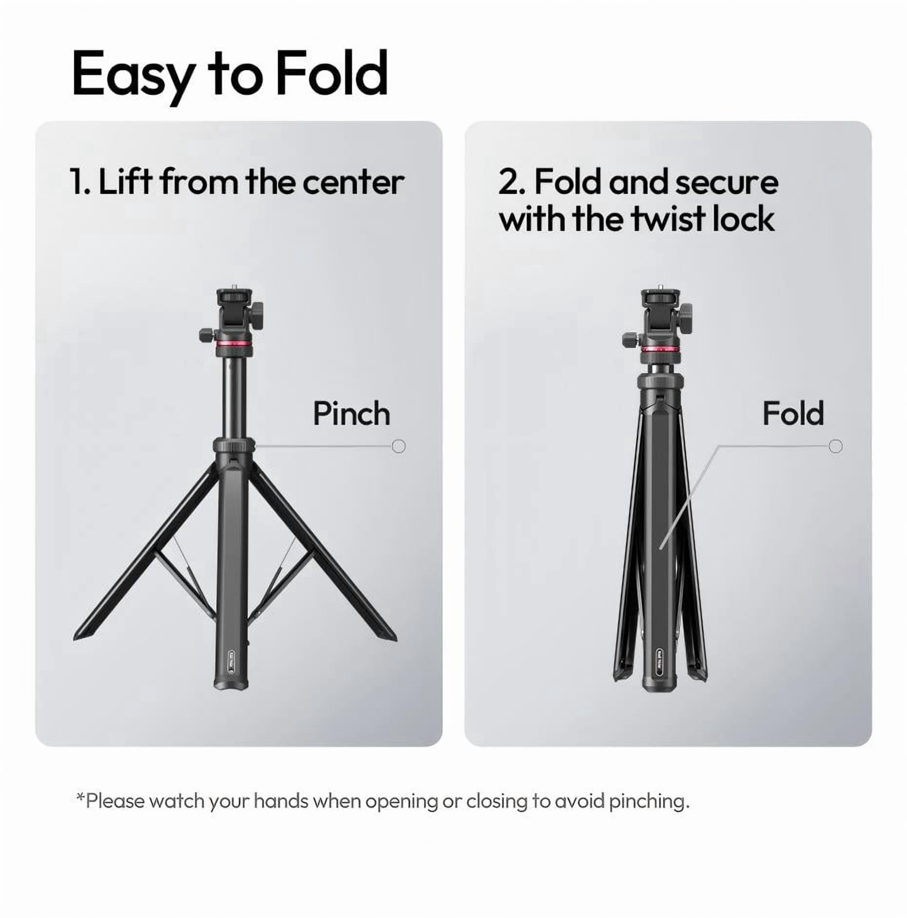 Ulanzi MT-80 2M Auto-Open Tripod Stand Travel Cameras Video Lights Photography Vlog