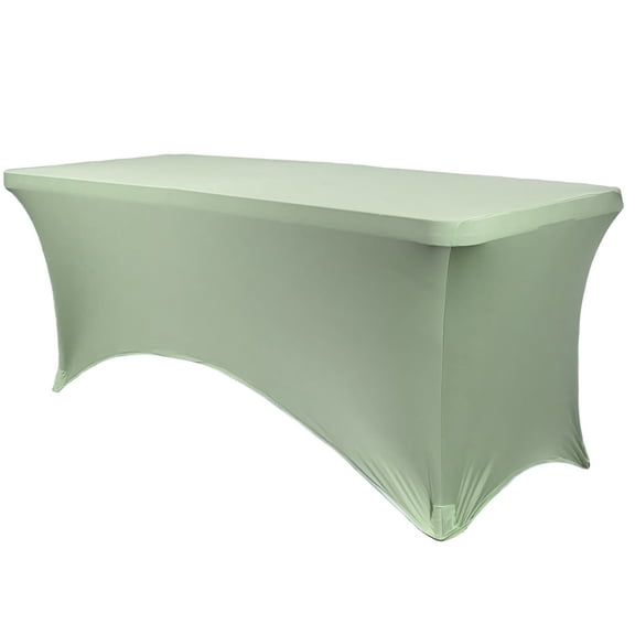 Stretch Spandex 6 ft Rect. Table Cover Sage