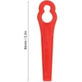XJU40pcs Plastic Blade Set Replacement Blade for Cordless Grass