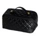 thumbnail image 1 of Yuarrent Gran capacidad y fácil de limpiar: bolsa de maquillaje de 2313510 cm con gran apertura hecha de cuero de PU Diseño de gran apertura Almacenamiento y organización del hogar Negro, 1 of 6