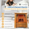 thumbnail image 6 of Lifesmart  New 8 Element Infrared Wood Cabinet Heater, LS-8WIQH-LB-IN, 6 of 12