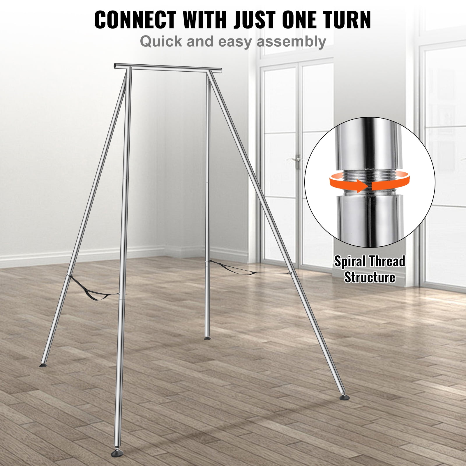 KFFKFF 551.15 lbs Aerial Swing Stand Aerial Yoga Frame Load Bearing Steel Frame
