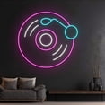 thumbnail image 2 of Handmadetneonsign Custom Record Led Sign, Gramophone Neon Light, Disc Player Neon Sign, Recording, 2 of 5
