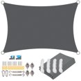 thumbnail image 1 of Toldo de vela parasol impermeable, bloque UV rectangular, refugio solar para jardín al aire libre, Patio, patio trasero, toldo de terraza, pantalla de privacidad, 1 of 4