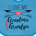 thumbnail image 4 of Inktastic I Love My Grandma and Grandpa Heart and Arrows Boys or Girls Baby Bib, 4 of 4
