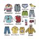 thumbnail image 1 of 1 Sheet Wardrobe Clothes Classification Logo Costume Label Storage Box Stickers Chic Decals Reminder for Boys Apparel, 1 of 4