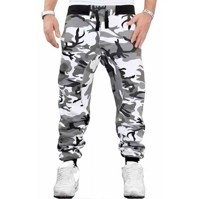 Pantalones Jogger Hombre Cargo Pantalón Casual Camuflaje