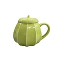 thumbnail image 1 of Tazas de café Bewildely de calabaza de Halloween 300ml cerámica con tapa verde, 1 of 6
