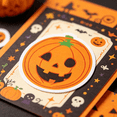 thumbnail image 3 of CCOCC 2026 New Halloween Stickers for Kids,500Pcs Pumpkin Label Stickers 1 Inch Self Adhesive Halloween Party Favors Decoration Sticker for Halloween Party/ Book/ Gift Bag Decorations and Crafts, 3 of 7