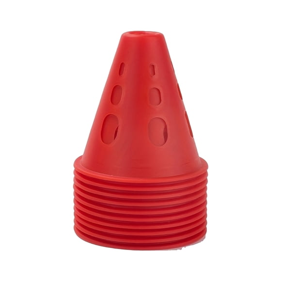 Wosthever Pila de patinaje sobre ruedas hueca, resistente al viento, para una instalación rápida y fácil almacenamiento, cono de Entrenamiento Ropa Deportiva, Zapatos rojo
