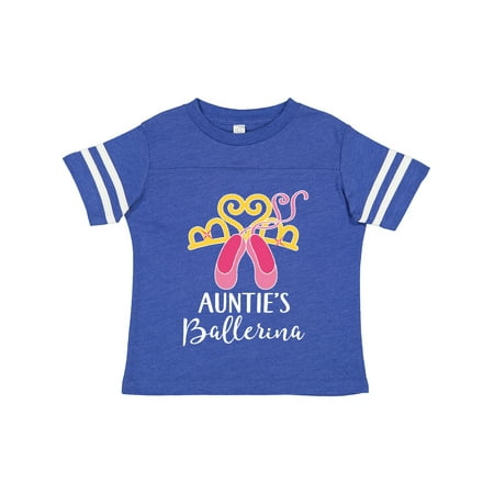 

Inktastic Ballet Dancer Auntie Ballerina Shoes Girl Gift Toddler Toddler Girl T-Shirt