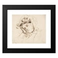 thumbnail image 2 of Richard Parkes Bonington 17x15 Black Modern Framed Museum Art Print Titled - Study of a Woman with Her Head on Her Hand, 2 of 5