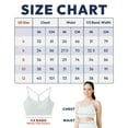 thumbnail image 4 of Nirlon Y Back Adjustable Sports Bras For Women - Nirlux Camisole Sports Bra, Stretchy Womens Tops Soft Workout Tops For Women (White, 4), 4 of 6
