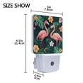 thumbnail image 4 of Yayeee LED Night Light for The Home Plug in With Light Sensors 2 Pack, Flamingo Leaves Pattern, 4 of 6
