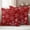DarkRed, variant on Teal Snowflake Christmas Outdoor Waterproof Pillow Covers, Xmas Snowflake Decorative Square Throw Pillowcase Sofa Cushion Sham for Patio/Couch/Chair, 26"x26" 2 Pack