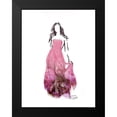 thumbnail image 2 of OnRei 19x24 Black Modern Framed Museum Art Print Titled - Flower Dress, 2 of 5