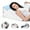 White, variant on Bed Wedge Pillow, Multipurpose Adjustable Leg Support Pillow, Machine Washable Soft Plush Cover with Handle, Memory Foam Top - GRAY