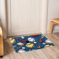 thumbnail image 6 of Baseball Polyester Non-Slip Machine Washable Floor Mat: Outdoor Carpet Floor Mats, 6 of 6