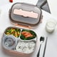 thumbnail image 4 of Food Box Lunch Container Office Lunch Box Lunch Box 4 Compartment Food Container Large Capacity With Soup Bowl For  Orange Pink ANGGREK naranja rosa, 4 of 5