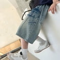 thumbnail image 5 of Boys' Fashion Boys Jean Shorts Stretch Cargo Shorts Toddler Shorts 5-6 Years Boy Clothes Summer&nbsp;Clothes, 5 of 9