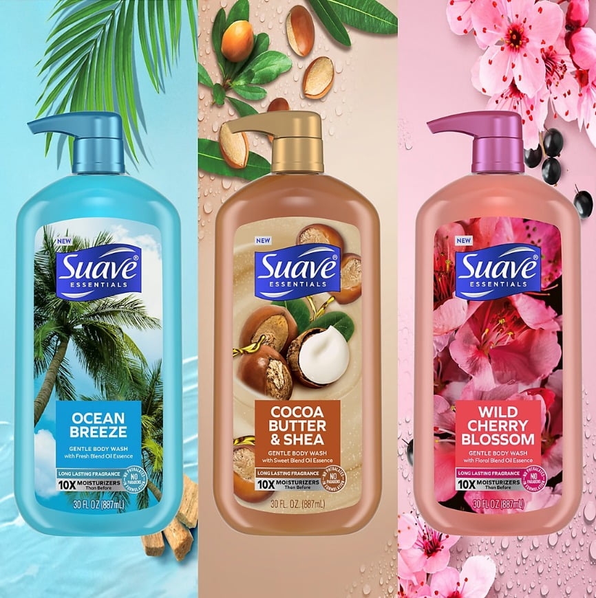 Suave Essentials Gentle Body Wash Variety Pack, 3 pk./30 oz.