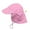 Light Pink, variant on green sprouts UPF50+ Eco Flap Hat-White-9-18mo