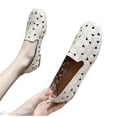 thumbnail image 5 of YHAJDS Closed Toe Flats for Women Solid Color Square Slip On Soft Loafers Casual Daily Work Shoes, 5 of 7