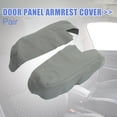 thumbnail image 2 of Front Door Cover Armrest Cover Pad Replacement Microfiber Leather for Honda Ridgeline 2006-2014 Gray 1 Pair, 2 of 6