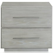 Modus Destination 2 Drawer Nightstand in Cotton Gray