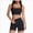 E19--Black, variant on Two Piece Workout Sets For Women Tank Top Matching High Waist Booty Lifting Shorts Gym Yoga Active Wear Outfits Pink ,M