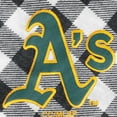 thumbnail image 4 of Women's Concepts Sport Charcoal Oakland Athletics Wanderer Long Sleeve Button-Up Nightshirt, 4 of 4