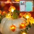 thumbnail image 7 of BOHON Thanksgiving Decoration Acorn 3D Pumpkin Maple Leaf Indoor/Outdoor 10ft Battery Operated LED Stri 10ft 30 LEDs, 7 of 7