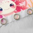 thumbnail image 4 of jejeloiu Cute Cartoon Axolotl Black Out Curtains,Colorful Ocean Coral Curtains Pack of 2 (42x63 Each) For Girls Kids, 4 of 6