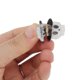 thumbnail image 4 of Ofertas Únicas 1 Pc Clip de Garra Bonito Diseño de Calavera en Sombrero de Bruja Clip para el Cabello Negro Blanco, 4 of 5