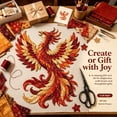 thumbnail image 3 of Beginner-Friendly Mythic Wilds DIY Layered Patchwork Art Kit with Patterned Fabrics, Sewing Materials & Step-by-Step Guide Included, 3 of 8