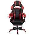 thumbnail image 3 of Bowery Hill Leather Racing Reclining Gaming Chair in Black and Red, 3 of 13