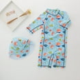 thumbnail image 2 of MEZZALL Swimsuit Vacation Hawaii Beachwear For Boys Crab Swimsuit Vacation Hawaii Beachwear For Children Spas, Sky Blue, 5-6 Years, 2 of 6