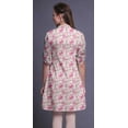 thumbnail image 5 of Bimba Women Straight Kurta Mandarin Collar Printed Dress Short Kurti Tops, 5 of 6