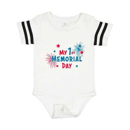 

Inktastic My 1st Memorial Day Gift Baby Boy or Baby Girl Bodysuit