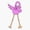 1pcs, variant on Flamingo Animals Dancing Dab Dance Funny Birthday Slogan Vinyl Sticker
