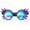Blue-Purple (Spikes), variant on SAYFUT 40+Colors New Rainbow Kaleidoscope Glasses Welding Steampunk Goggles Diffraction Laser Crystal Lens