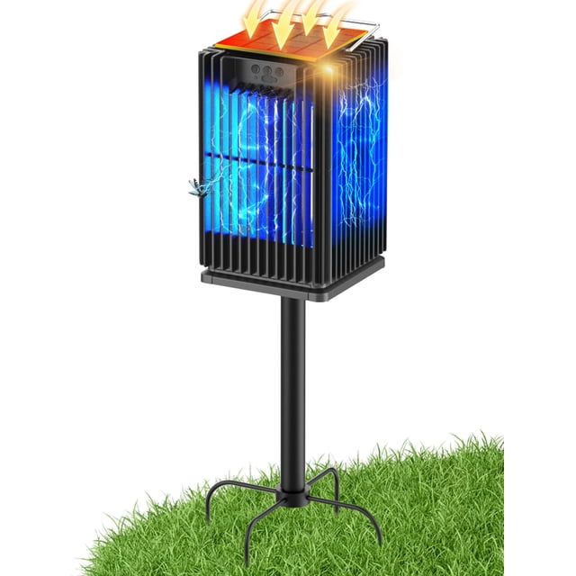 Eliminador de moscas eléctrico Solar Bug Zapper PhatroyYee, 4200 V