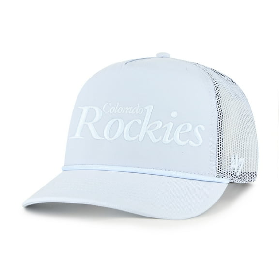 Men's '47 Light Blue Colorado Rockies Foundation Script Hitch Adjustable Trucker Hat