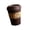 Brown 1, variant on Innovative Coffee Cup Themed Trash Bin 2 Sizes Available Household Rubbish Container