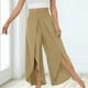 thumbnail image 2 of Leggings de color liso para mujer, pantalones de salón de cintura alta, adecuados para reuniones de amigos., 2 of 5