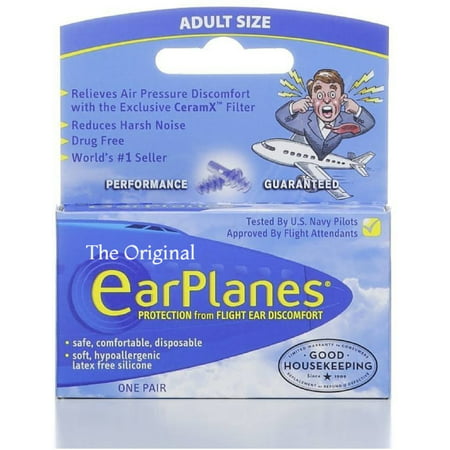 EarPlanes Ear Plugs 1 Pair (Best Earplugs For Toddlers)