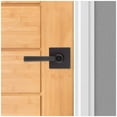 thumbnail image 3 of Kwikset Montreal Keyed Entry Lever Door Handle Set with Square Rose featuring Smart Key Security in Venetian Bronze, 3 of 7