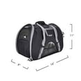 thumbnail image 4 of Coastal Pet Bergan Comfort Carrier - Cat and Dog Carrier - Black and Grey, 16" x 8" x 11", 4 of 7