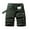 Army Green, variant on Men’s Cargo Shorts Men's Work Shorts Pockets Zipper Button Shorts Solid Color Fashion Casual Loose Fit Outdoor Running Workwear Pants Black XL